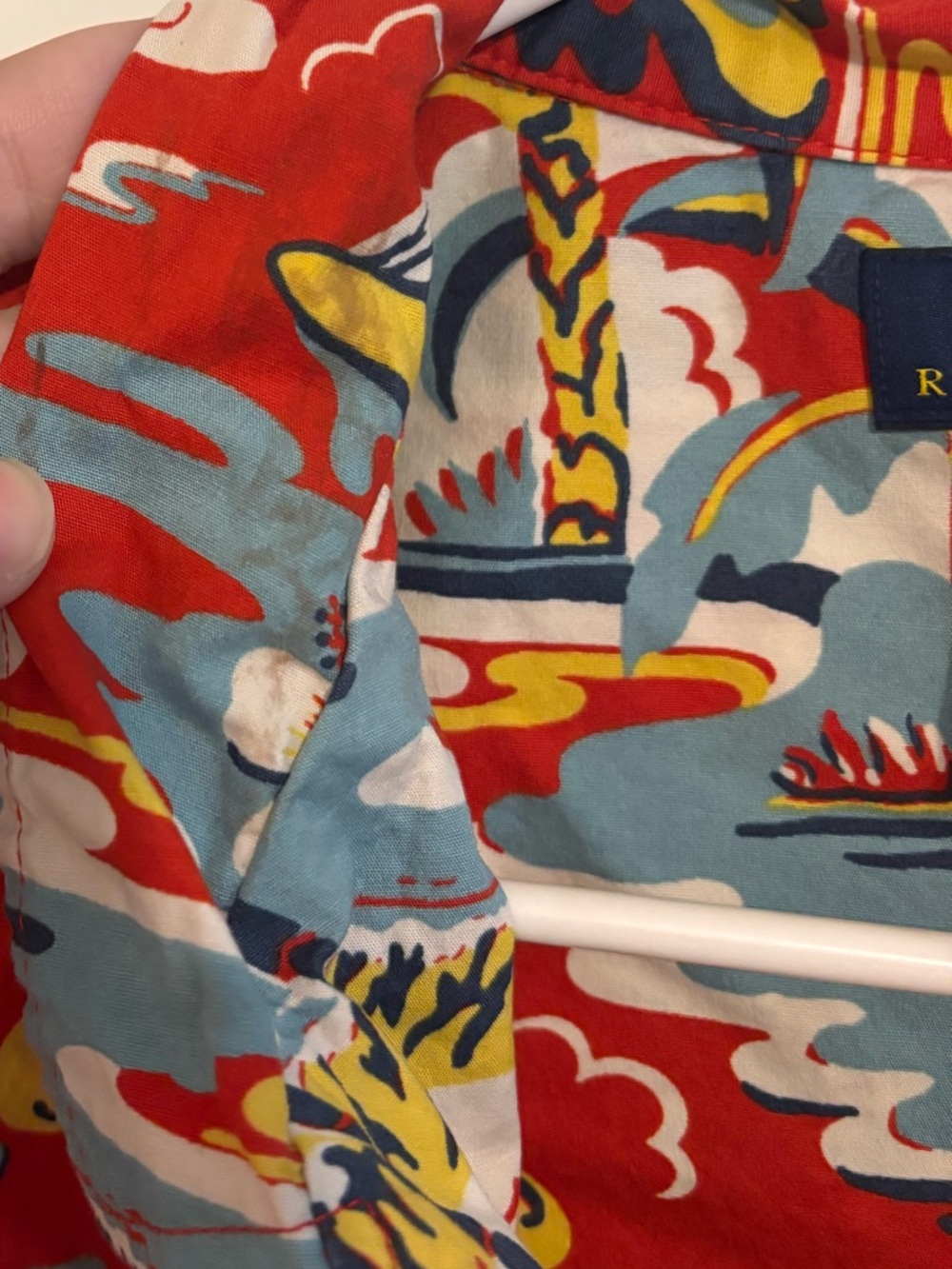 Polo Ralph Lauren Hawaiian Tropical Aloha Camp Button Shirt Mens XL Surf - Picture 5 of 10